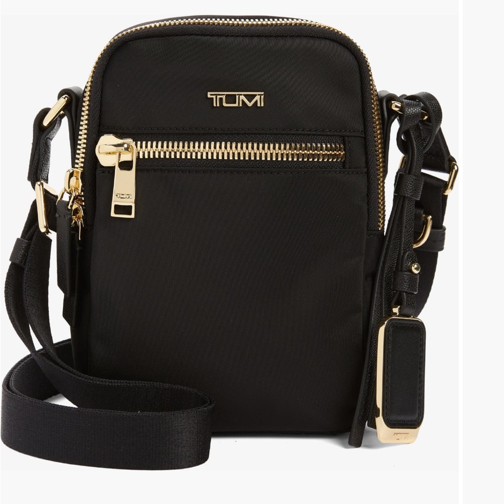 Tumi Persia Black Crossbody Bag - Pre Owned, well loved, with Tags.
